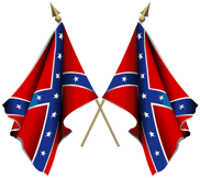 Crossed Confederate Flags
